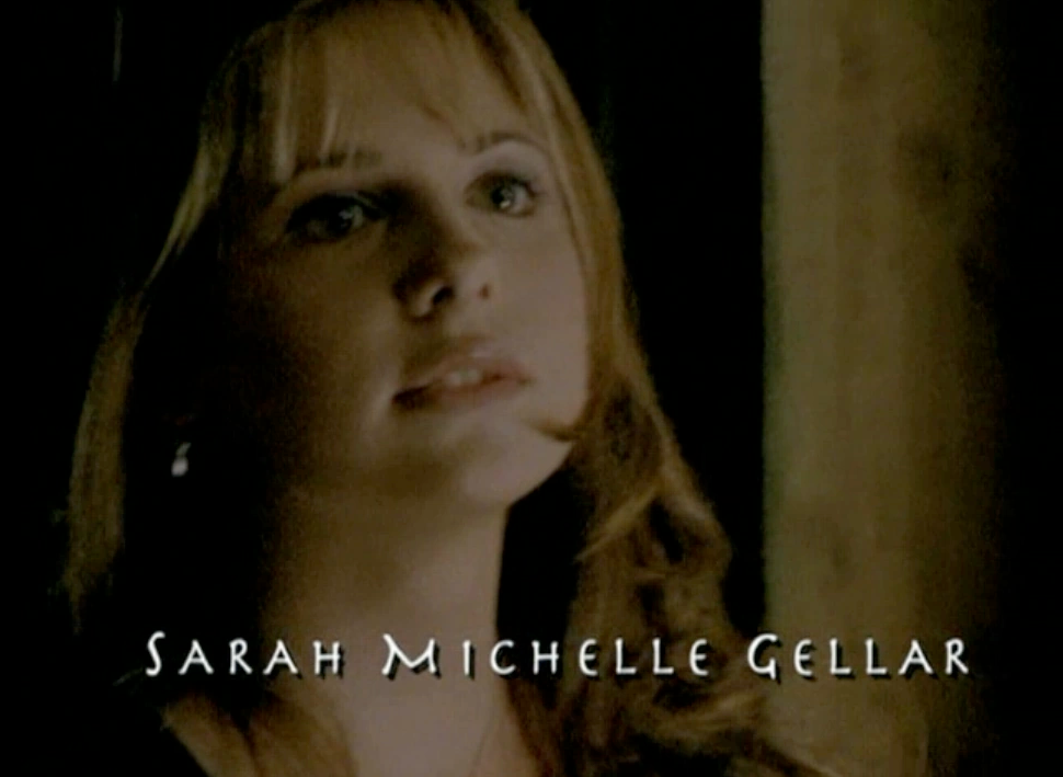 Screencap of Buffy (Sarah Michelle Gellar) from the opening credits