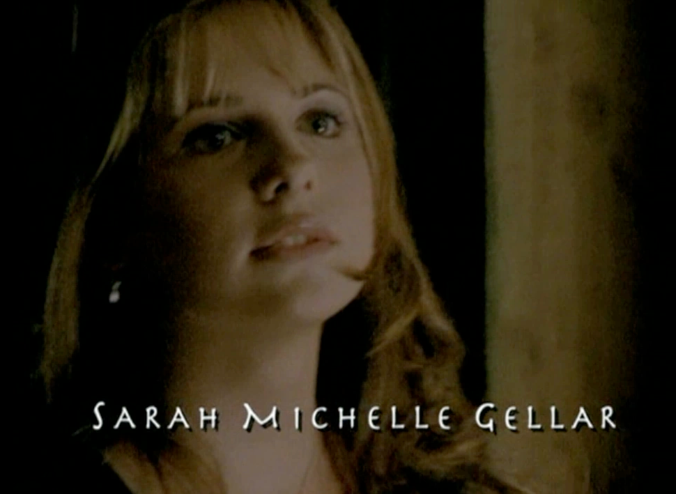Sarah Michelle Gellar in a screenshot from the opening credits